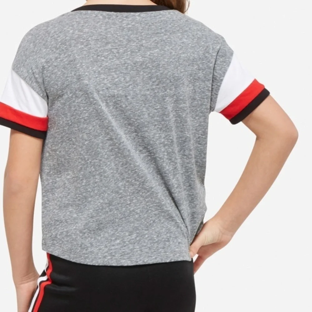 🆕sequin crop top t shirt